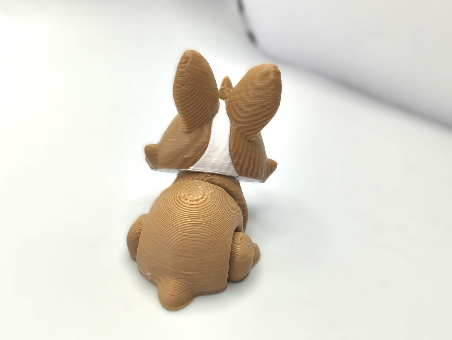 Articulated Rabbit Fidget Model – Flexible 3D Printed Rabbit - Pocket Animal – Sensory Desk Pet
