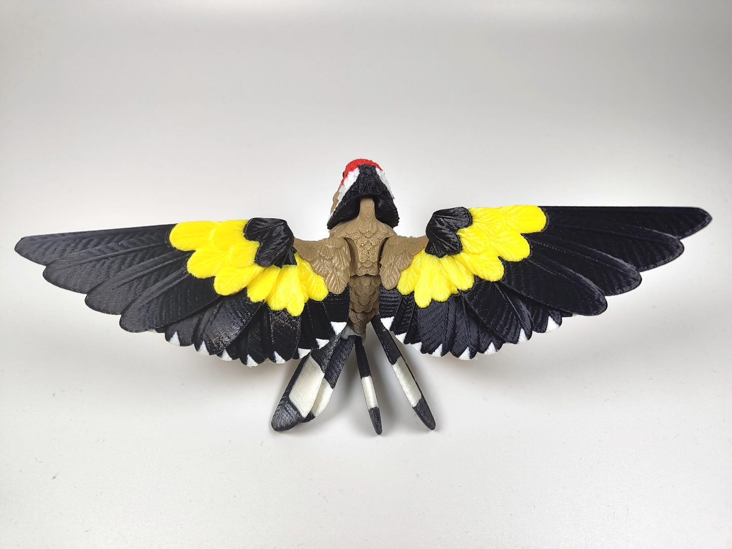 Articulated Goldfinch Model 3D Printed Bird - European Goldfinch Articulated Bird - Bird Ornament Display Item - Bird Fidget