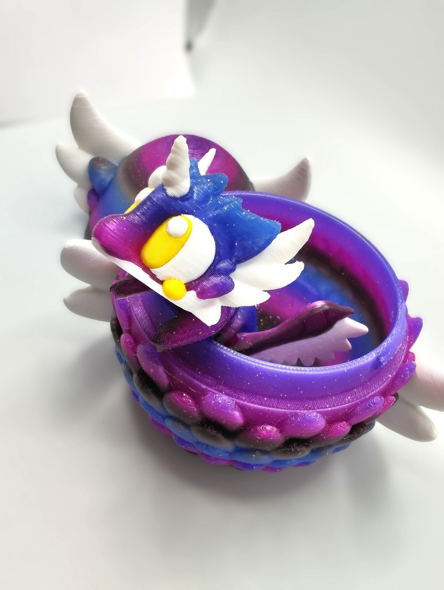 Articulated Dragon Fidget Collectable - Pocket Animal Desk Pet - Celestial Dragon and Storage Egg