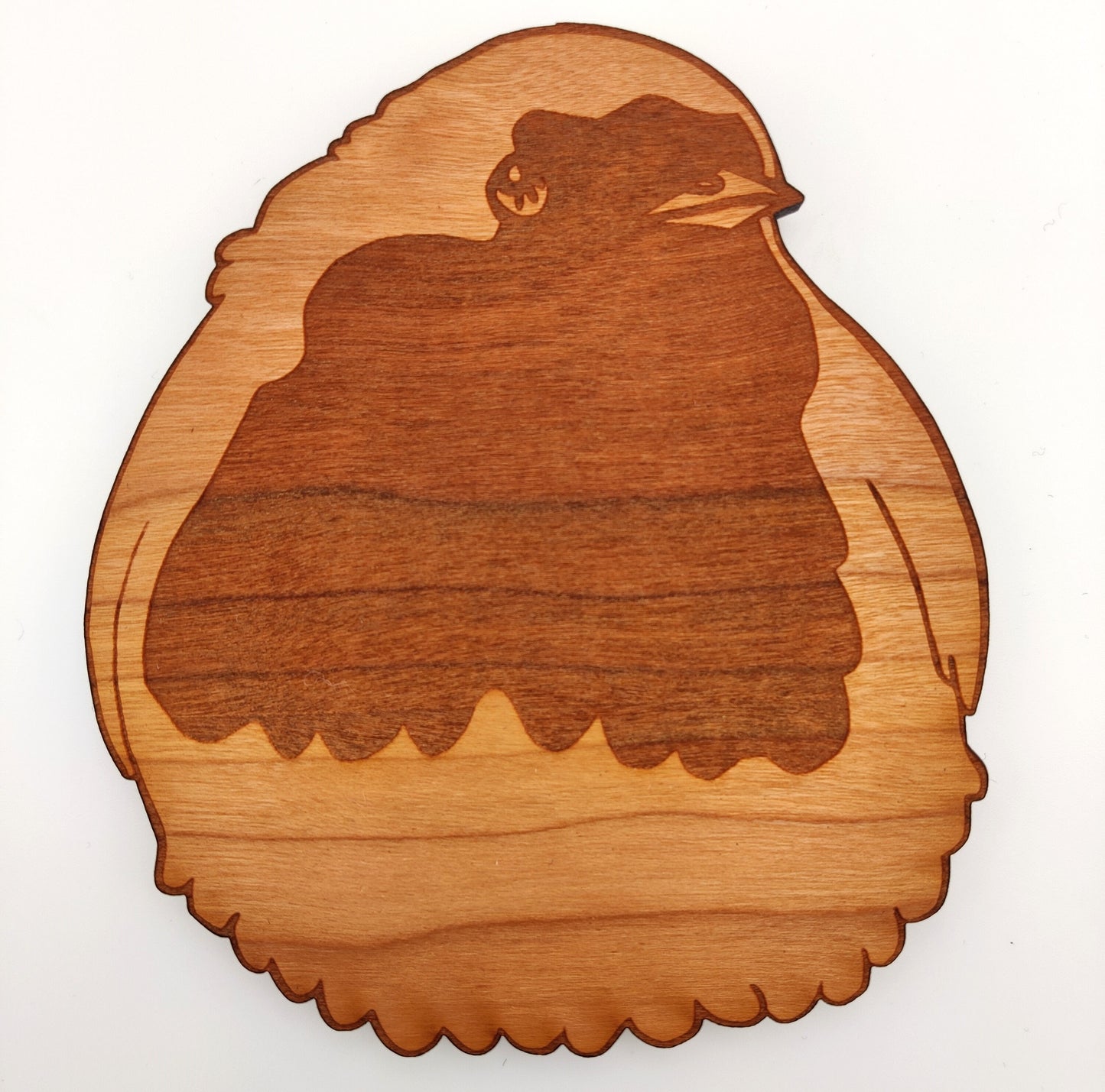 British Animal Coasters - Robin, Otter, Badger, Fox, Hedgehog - Cherry Wood Ply - Laser Cut and Engraved - Perfect For A Gift, Homeware
