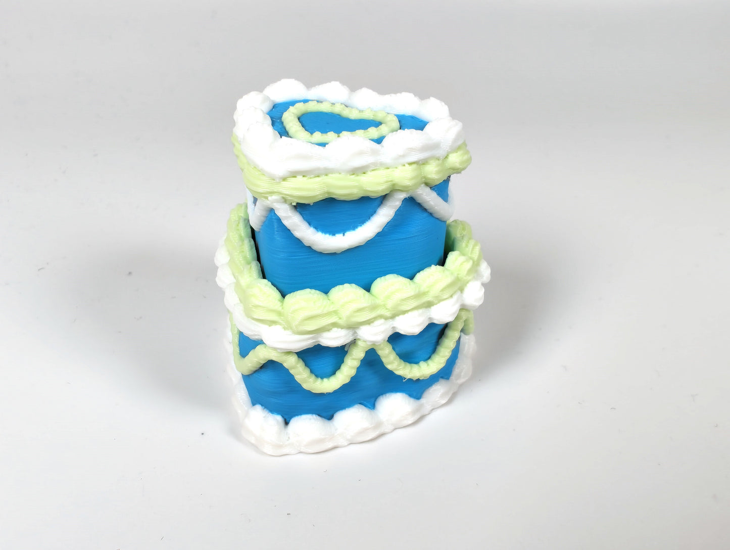 Blueberry Whip Cake Clicker – 3D Printed Heart-Shaped Cake Fidget Toy