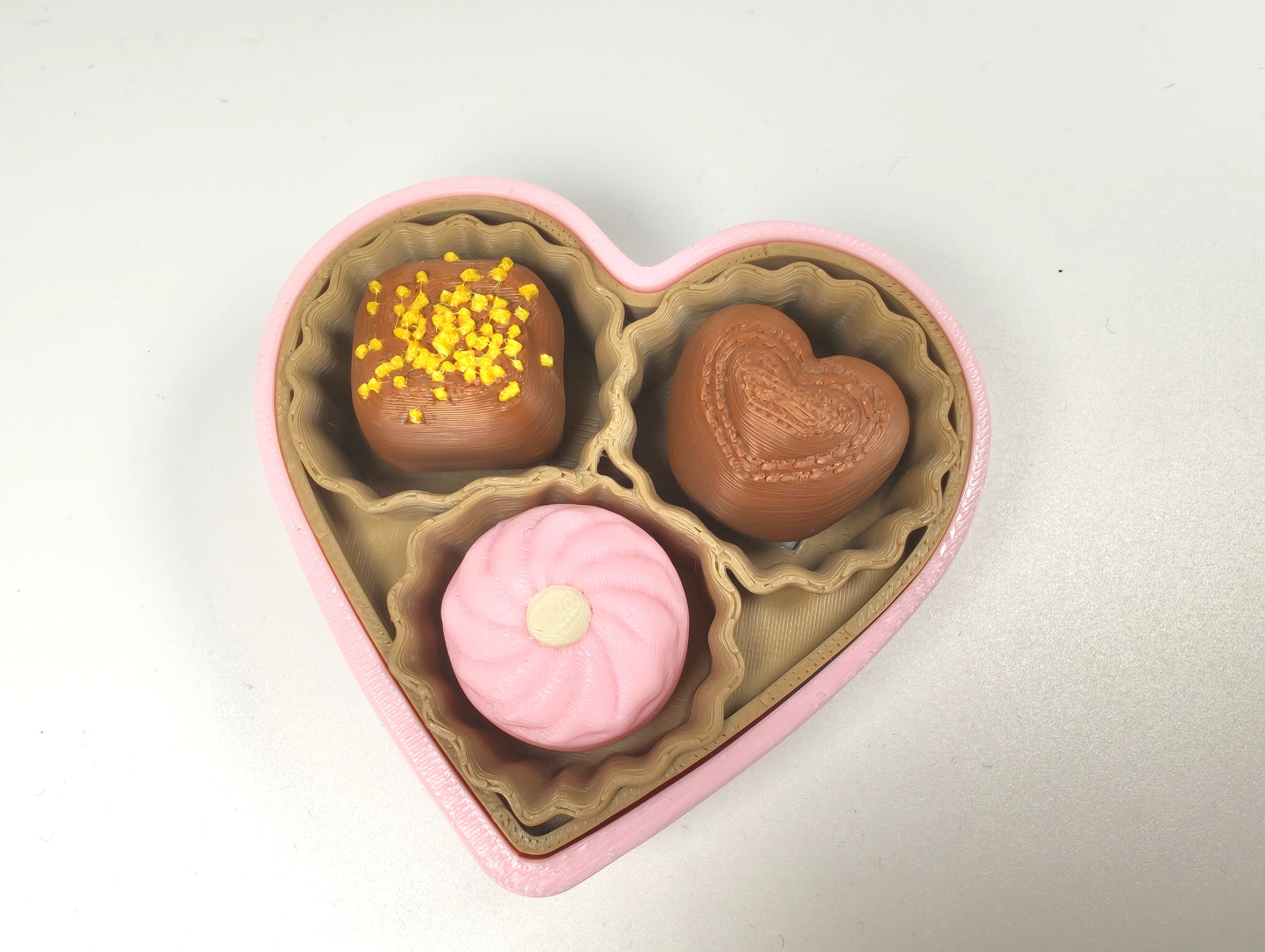 Chocolate Crush Triple Chocolate Clicker – 3D Printed Chocolate Box Fidget Toy