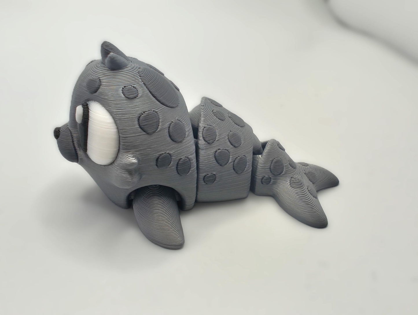 Articulated Seal Fidget Model – Flexible 3D Printed Seal - Pocket Animal – Sensory Desk Pet