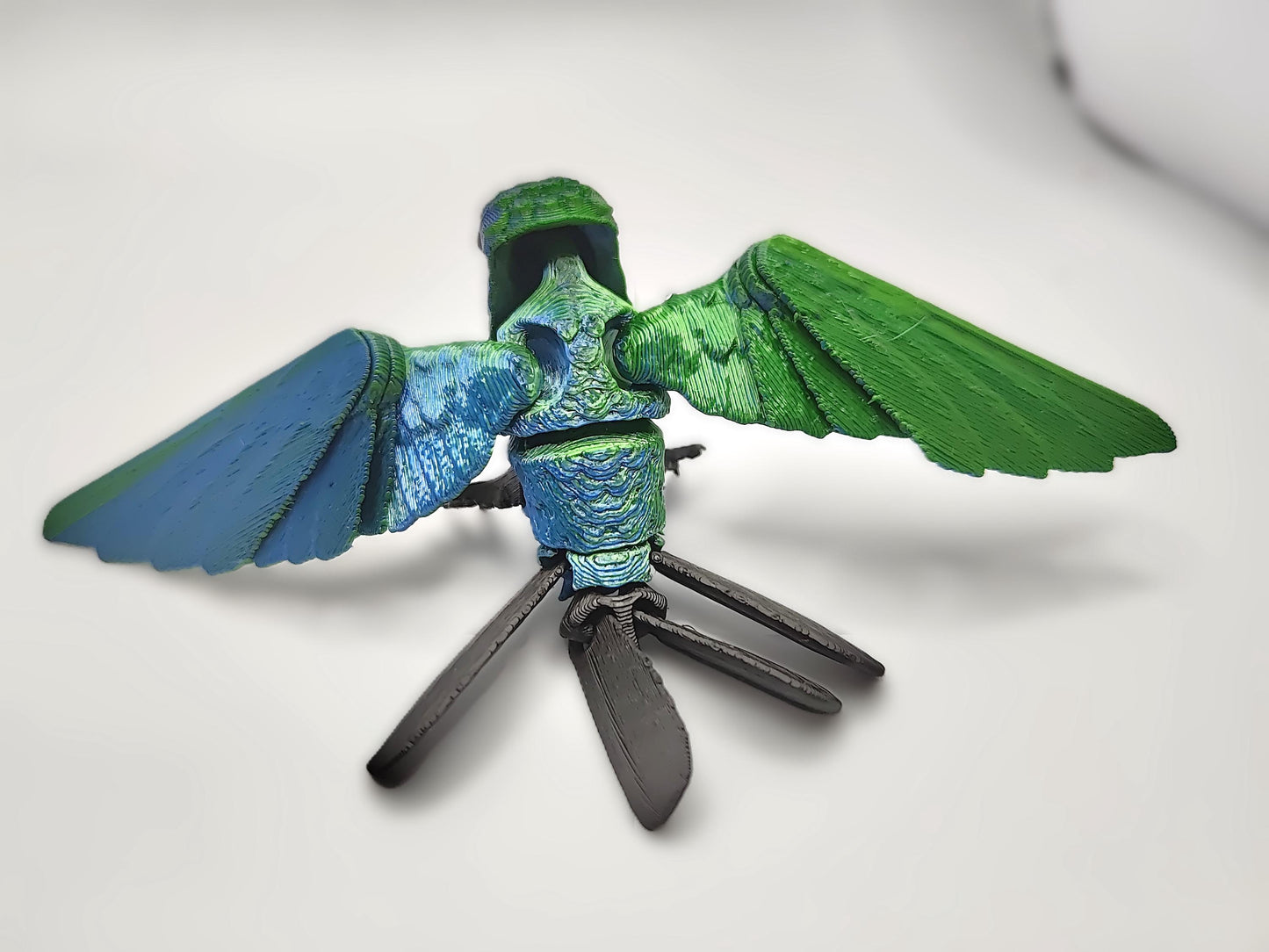 Articulated Hummingbird Model 3D Printed Bird - Flexi Hummingbird - Bird Ornament Display Item - Bird Fidget