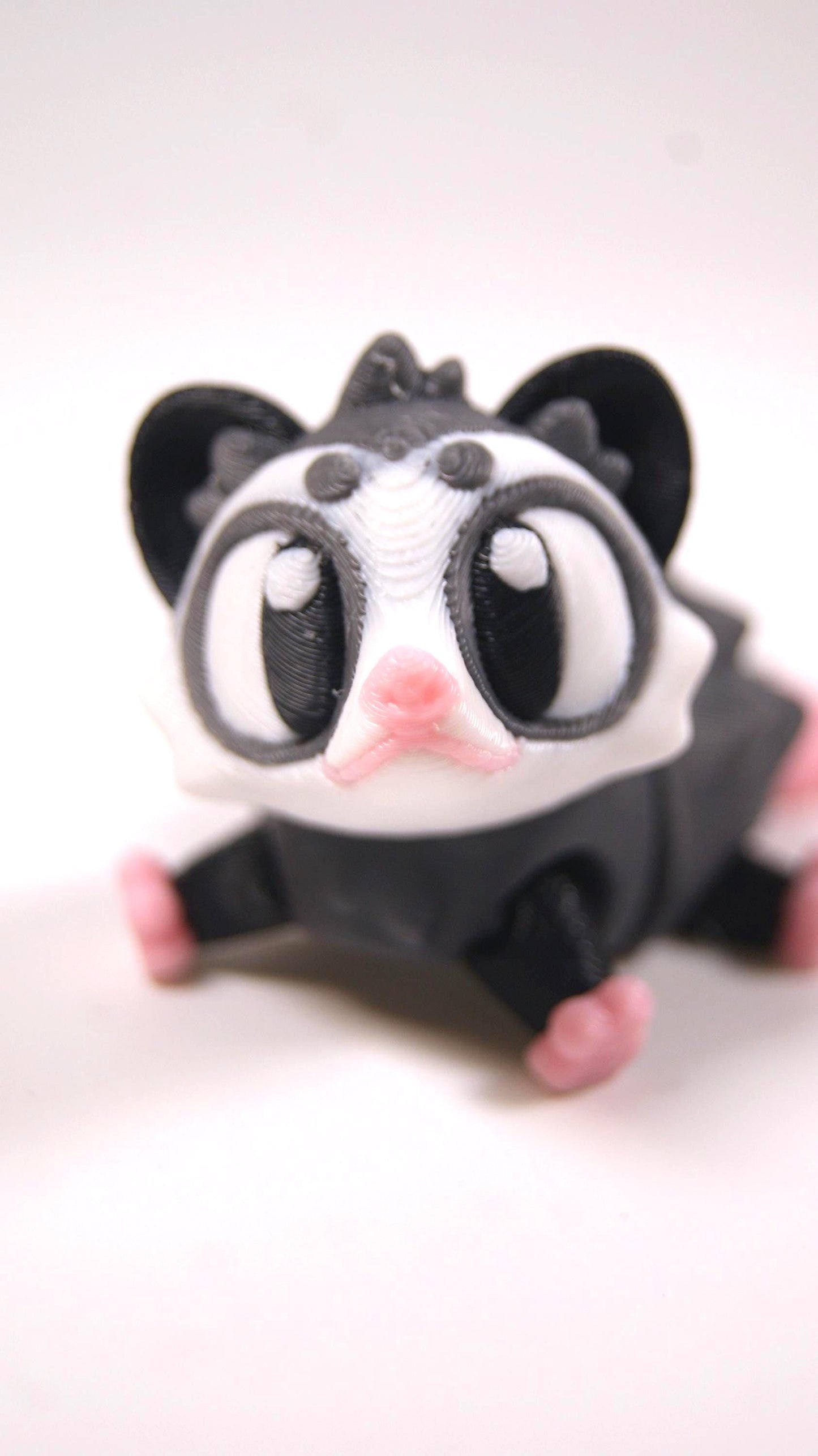 Articulated Opossum Fidget Model – Flexible 3D Printed Opossum Pocket Animal – Sensory Desk Pet
