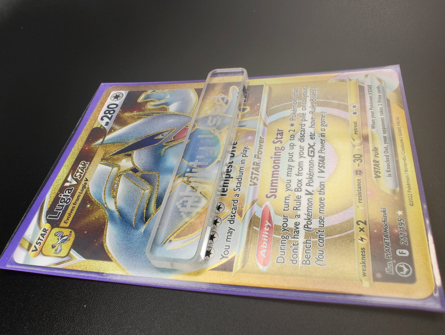 DTCG PTCG Ability Used Inherit Used Clear Acrylic 3mm Laser Cut and Engraved