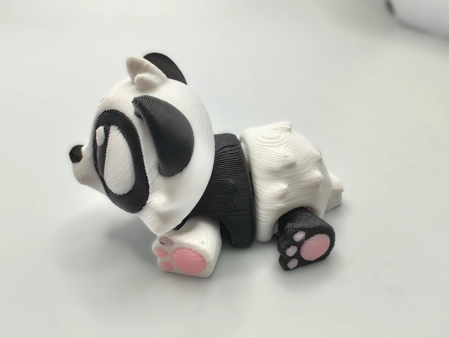 Articulated Panda Fidget Model – Flexible 3D Printed Panda - Pocket Animal – Sensory Desk Pet