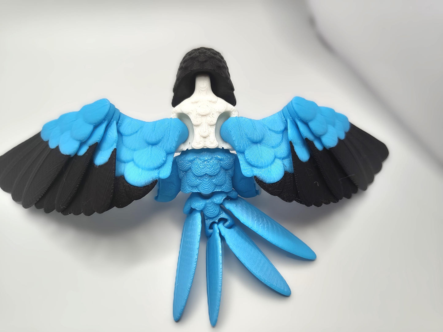 Articulated Lovebird Model 3D Printed Bird - Articulated Parrot - Bird Ornament Display Item - Bird Fidget