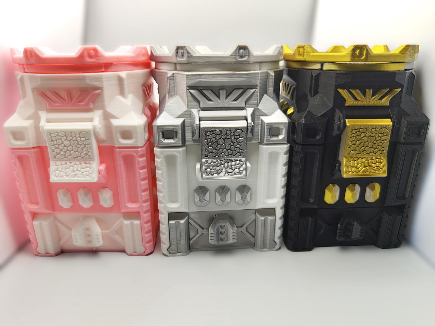 Mechanical Deck Box Dice Roller / Dice Storage Commander - Customisable 3D Printed