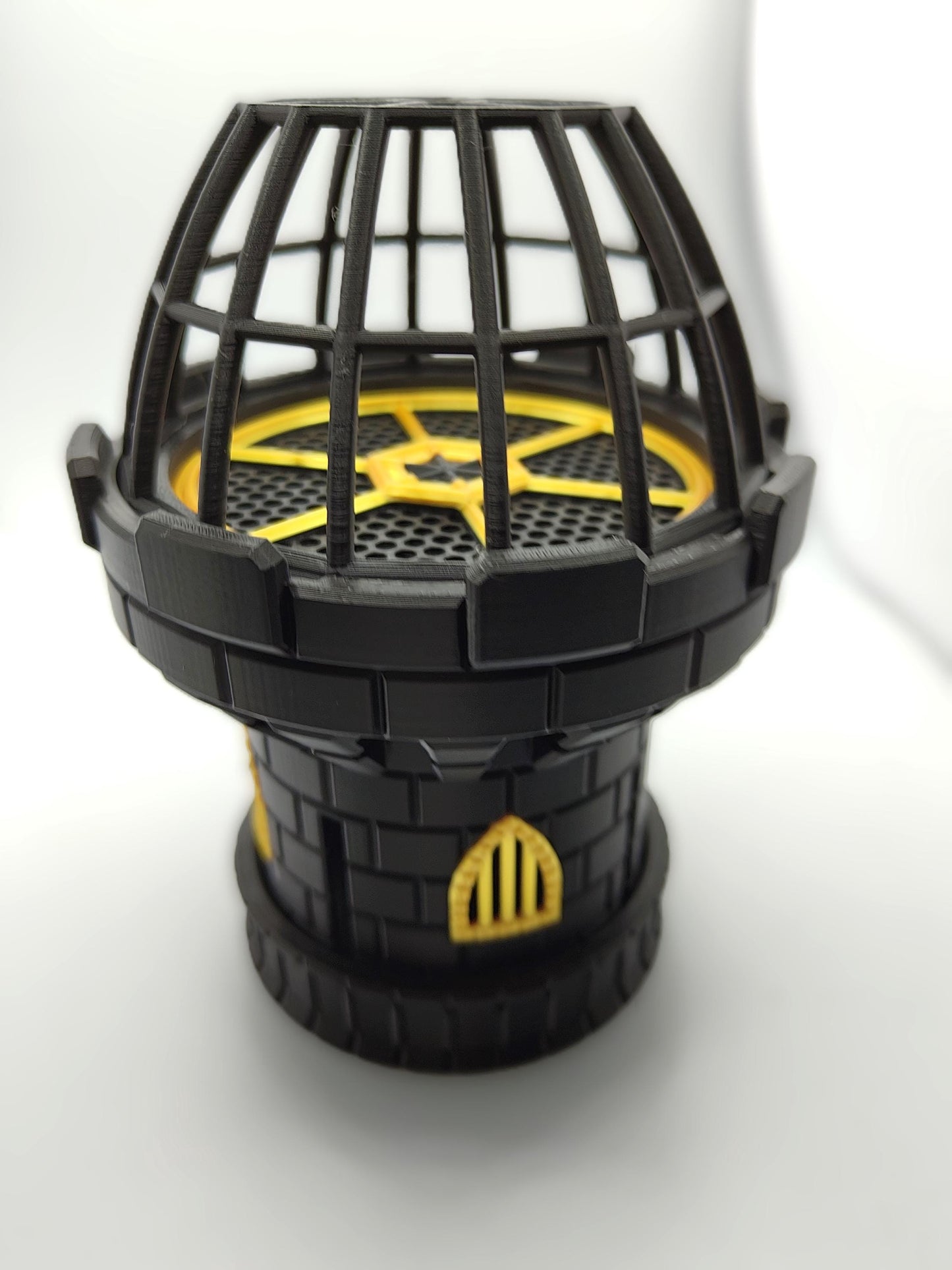 Mechanical Castle Dice Spinner – 3D Printed Interactive Spinning Mechanism