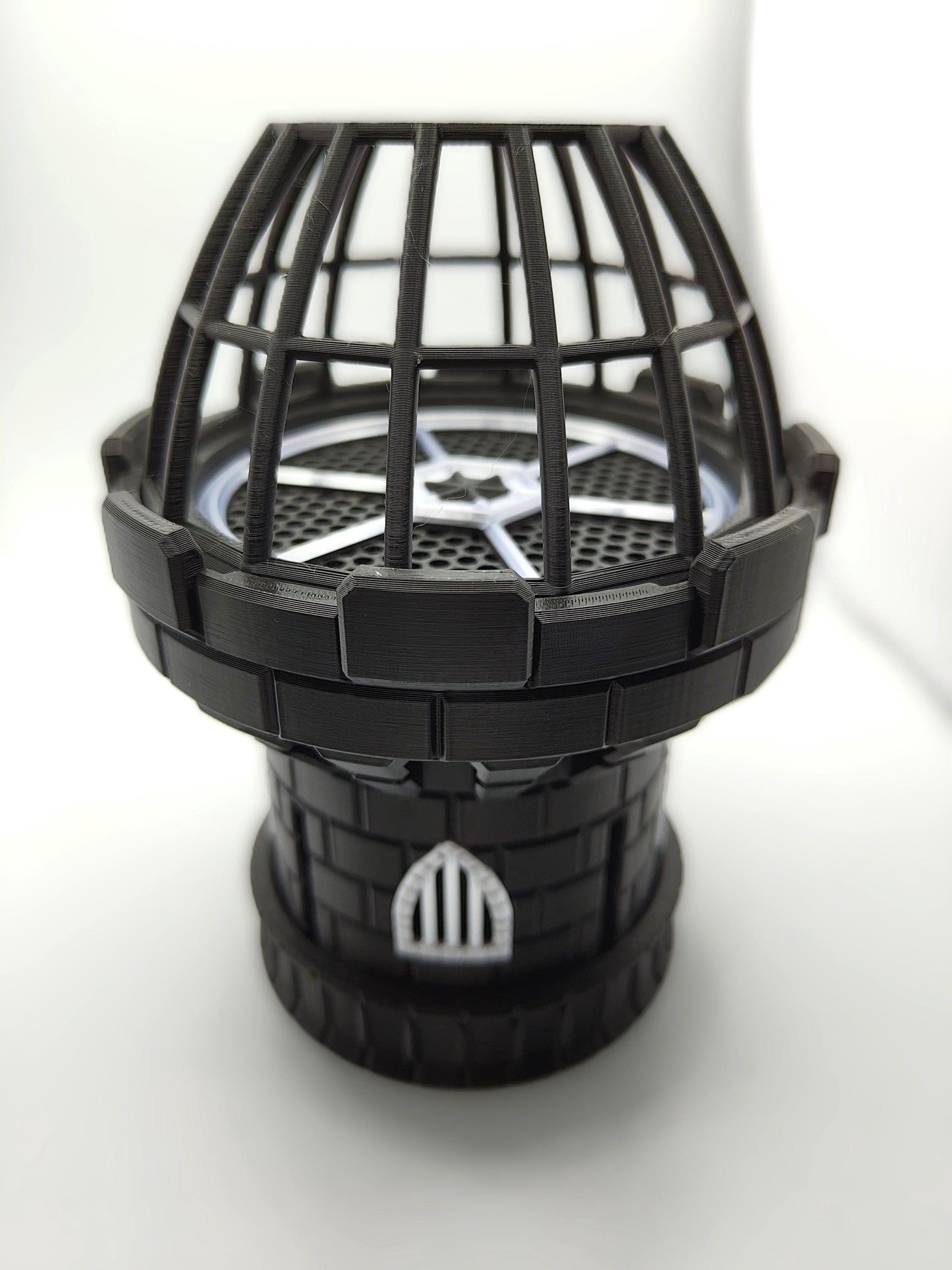 Mechanical Castle Dice Spinner – 3D Printed Interactive Spinning Mechanism