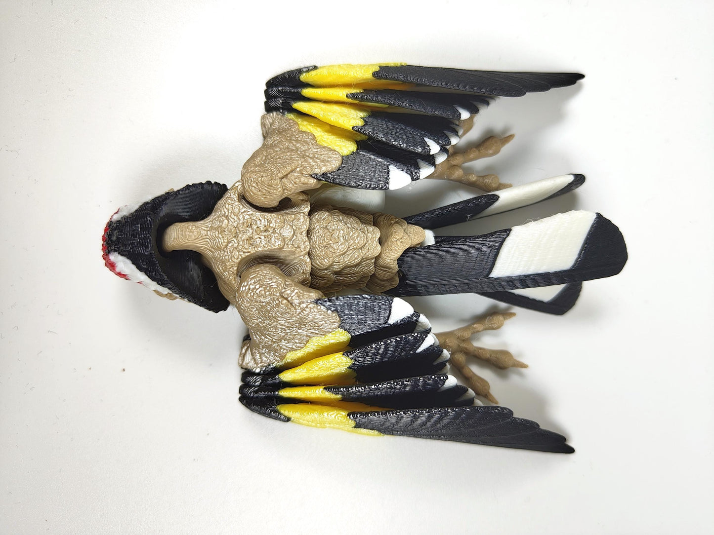 Articulated Goldfinch Model 3D Printed Bird - European Goldfinch Articulated Bird - Bird Ornament Display Item - Bird Fidget