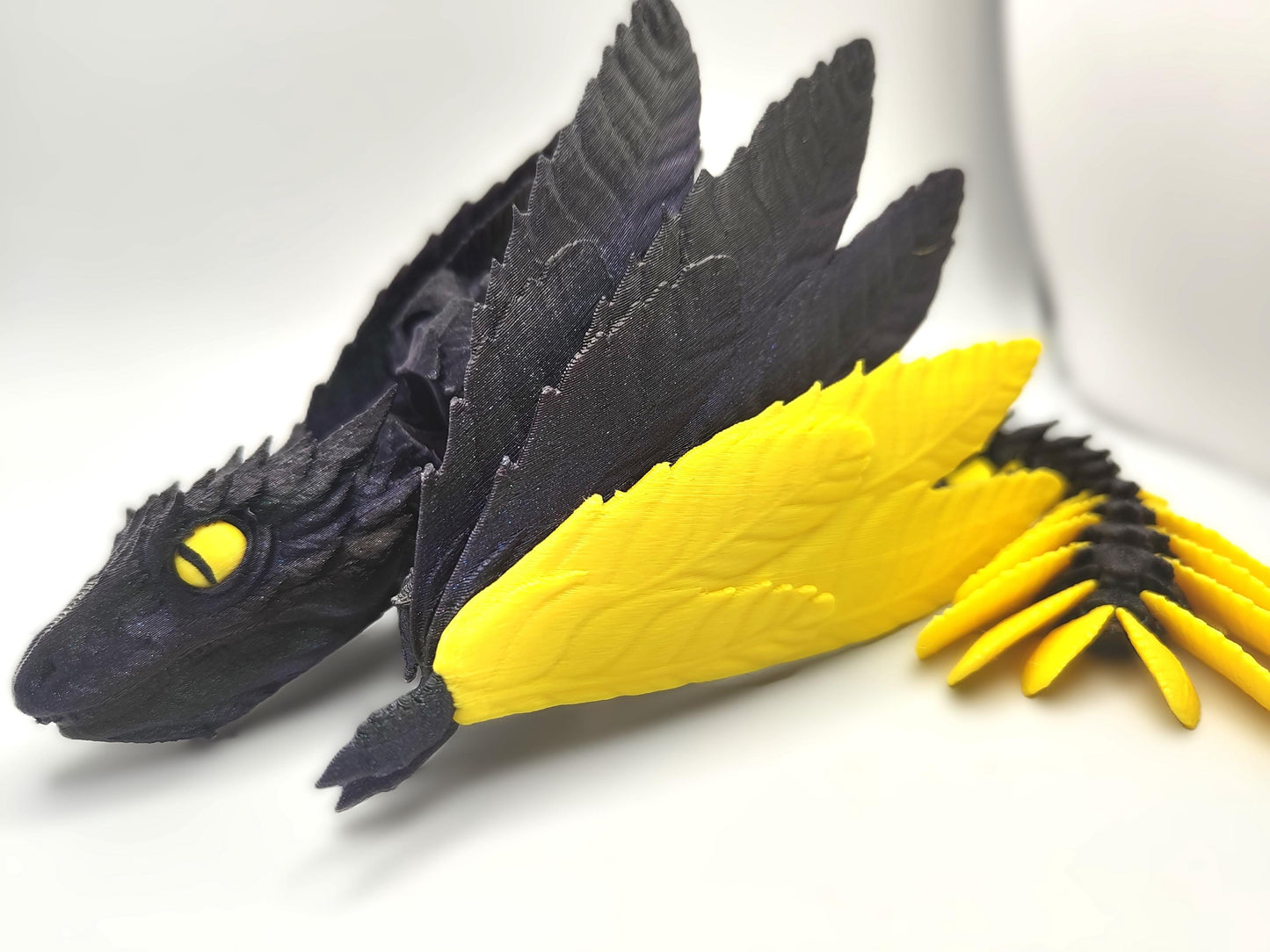 Articulated Archaeopteryx 3D Printed Dinosaur Model Articulated Dragon Wyvern Ornament Display Item – Custom Colour