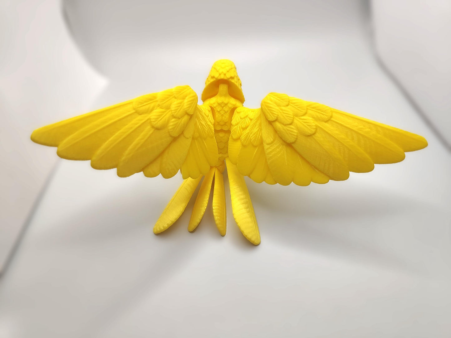 Articulated Canary Model 3D Printed Bird - Articulated Bird - Bird Ornament Display Item - Bird Fidget