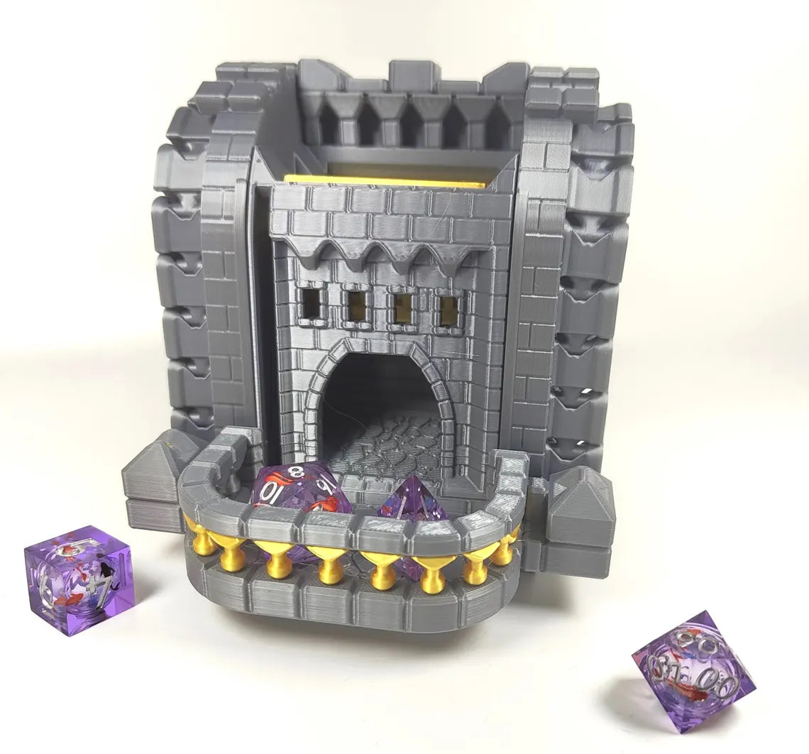 Auto Dice Tower Automatic Dice Roller DnD Dice Tower Mechanical Dice Tower – 3D Printed Dice Roller - DND gift