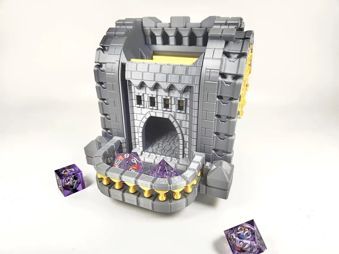 Auto Dice Tower Automatic Dice Roller DnD Dice Tower Mechanical Dice Tower – 3D Printed Dice Roller - DND gift