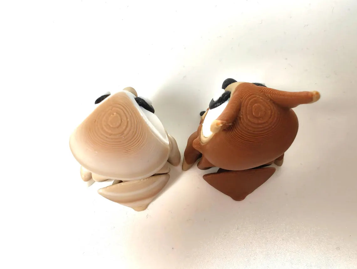 Owl Park 3D Printed Diorama - Articulated Owl Fidget Collectable  Barn Owl Great Horned Owl - 3D Printed Owl and Park set - Fidget Display