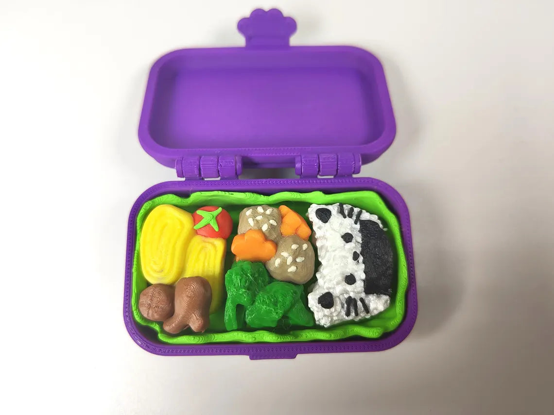 Bento Box Triple Clicker – 3D Printed Bento Box Fidget Toy 3D Printed Clicker Bento Fidget Gift - The Clicky Café