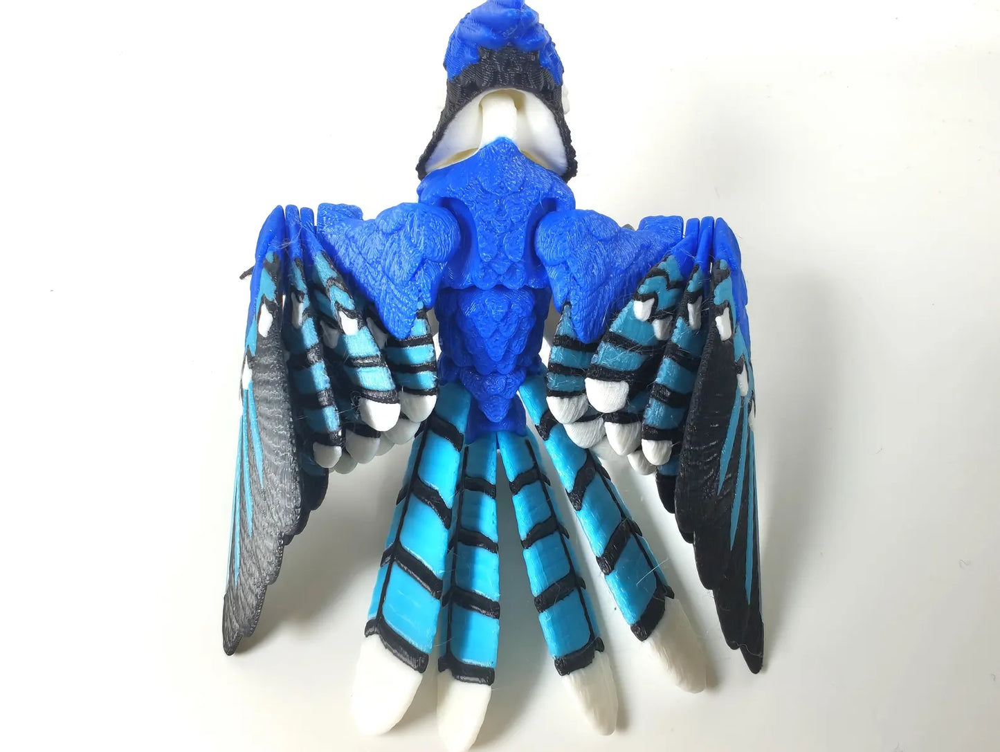 Articulated American Blue Jay 3D Printed Bird