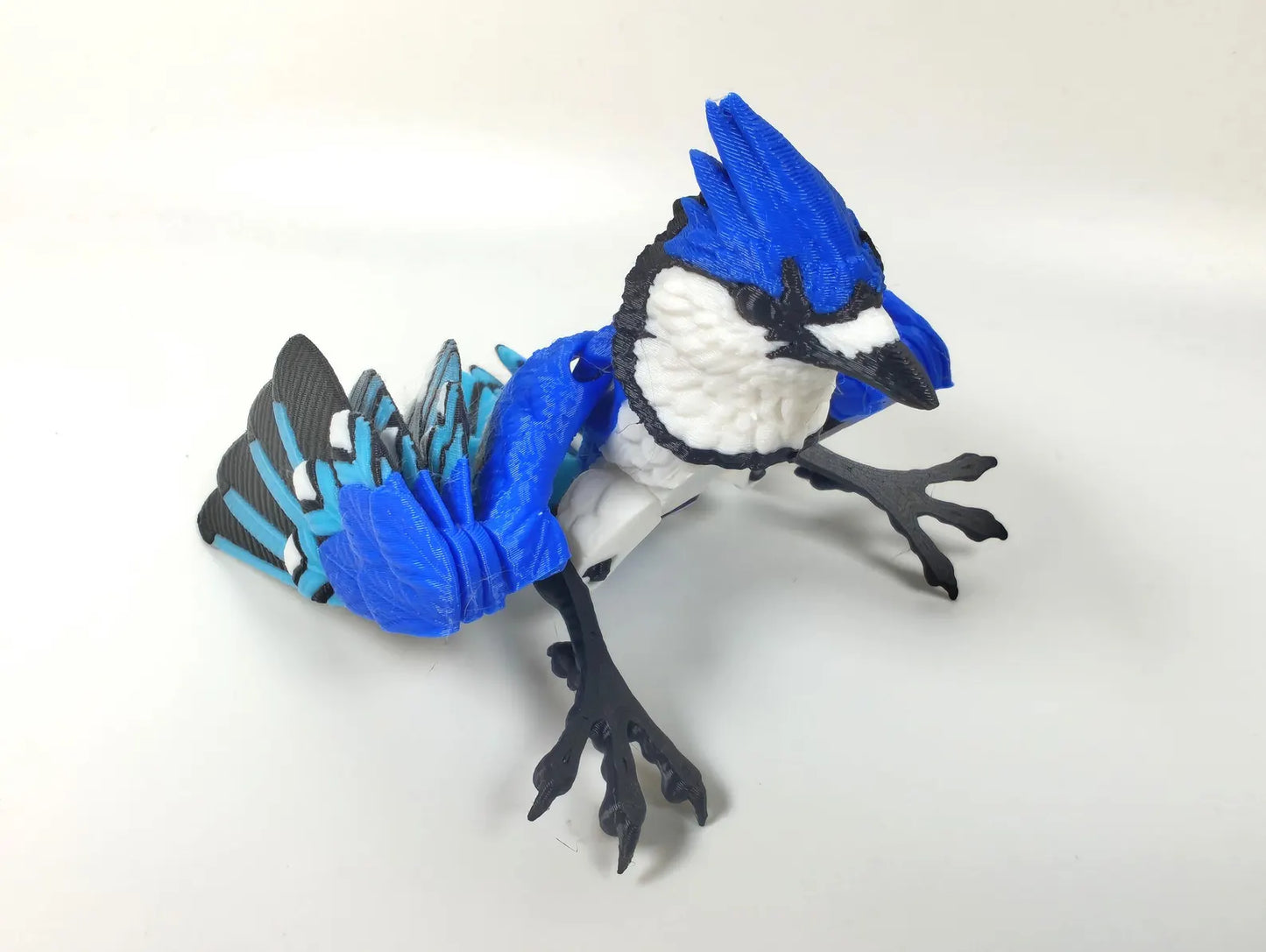 Articulated American Blue Jay 3D Printed Bird