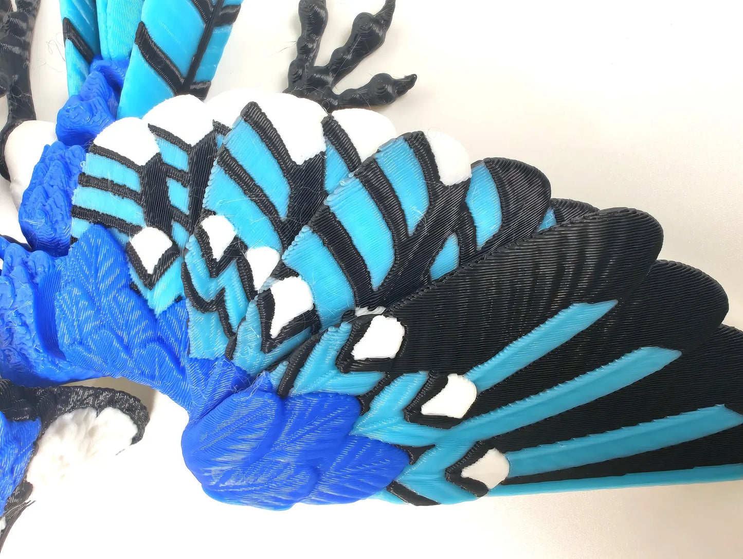 Articulated American Blue Jay 3D Printed Bird