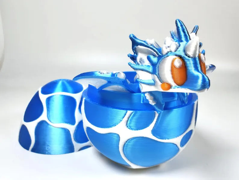Articulated Dragon Fidget Collectable - Pocket Animal Desk Pet - Seashell Dragon