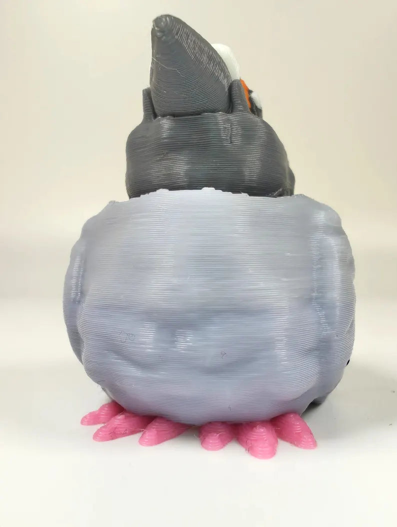 Pocket Pidge Pigeon Clicker – 3D Printed Pigeon Fidget - Pocket Sized Pigeon