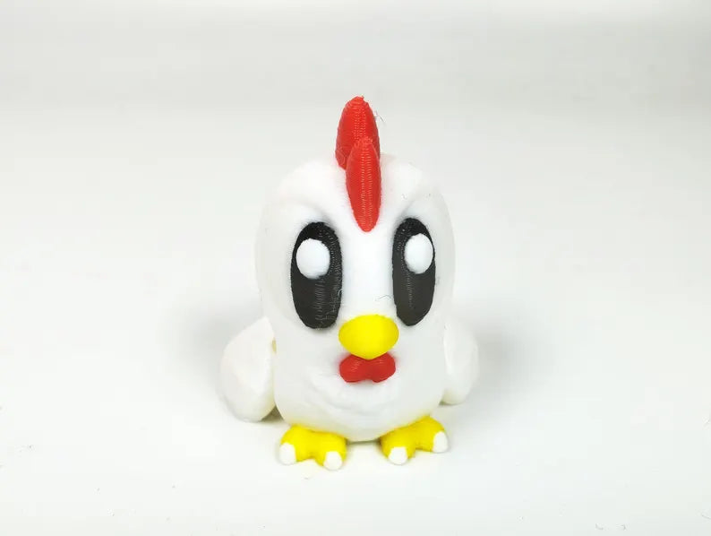 Articulated Chicken Fidget Model – Flexible 3D Printed Chicken