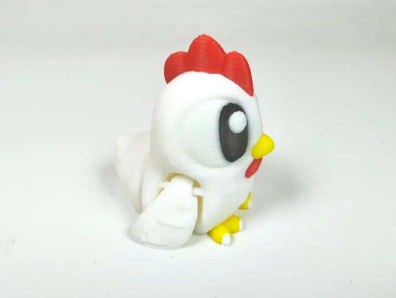 Articulated Chicken Fidget Model – Flexible 3D Printed Chicken